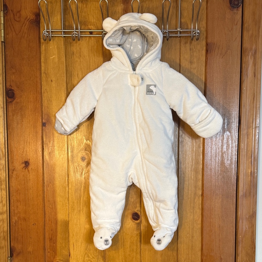 Carter Bear Hooded Baby Onesie